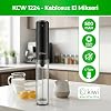 Kiwi KCW-1224 Şarjlı Kablosuz Mini Mikser – Tek Bardaklık Ayran, Kahve ve Yumurta Çırpıcı, Kapaklı Type-C Güçlü Süt Köpürtücü