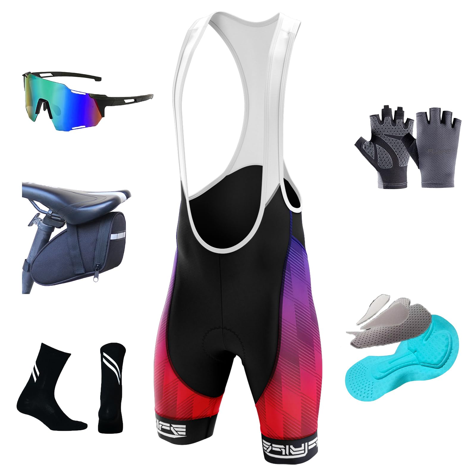 Culotte Ciclismo Hombre Badana 3D Gel Ciclismo Culote MTB Pantalones Cortos Acolchado, Pantalon Ciclismo Hombre. Culote Corto Ciclismo Hombre
