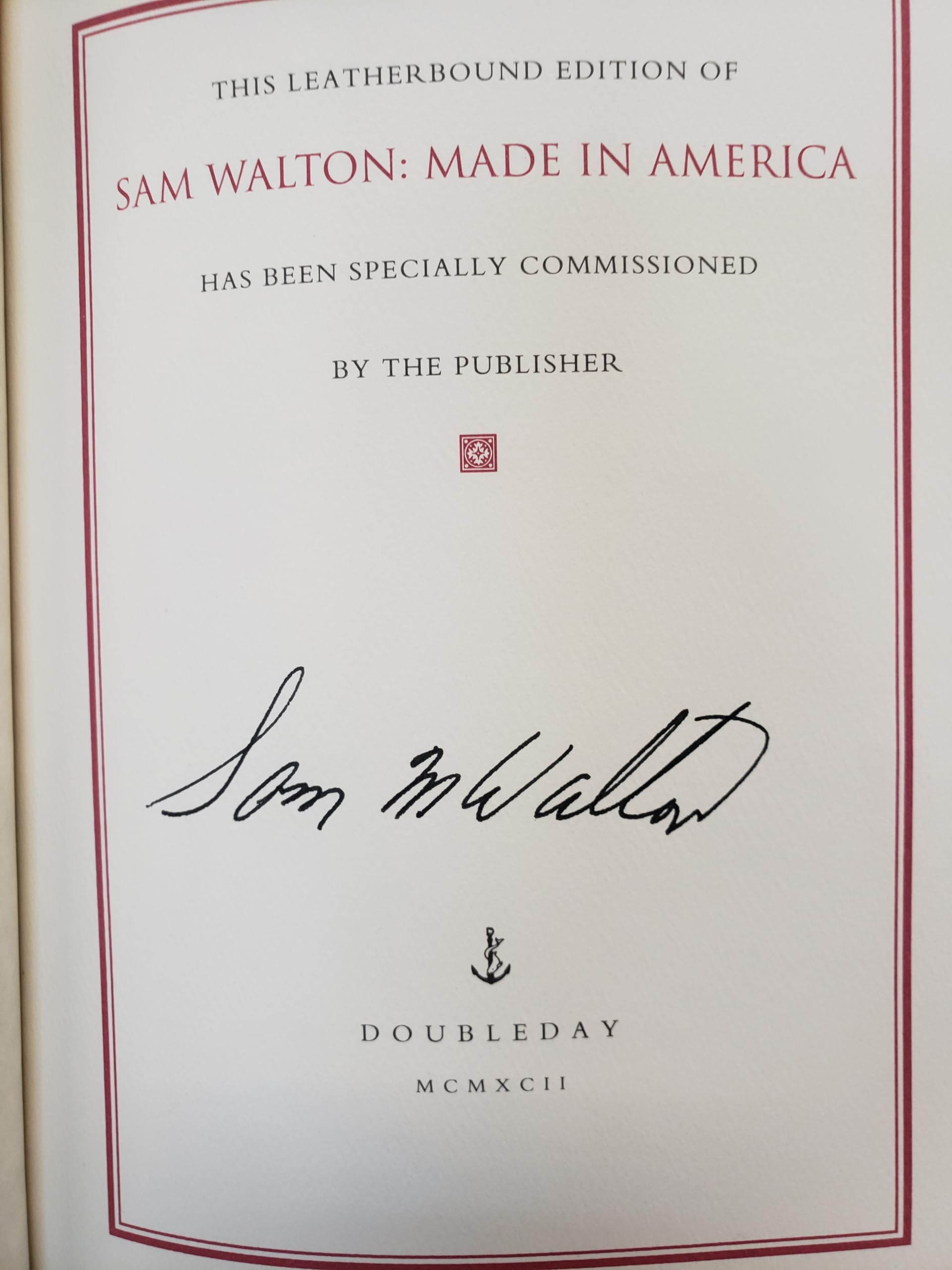 Rare Sam WALTON / Made in America My Story 1st Edition 1992