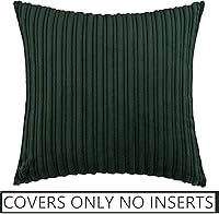 Vista 764 de UGASA - Juego de 2 fundas de almohada de terciopelo a rayas, funda decorativa para cojín con cremallera oculta para el hogar, sofá, dormitorio