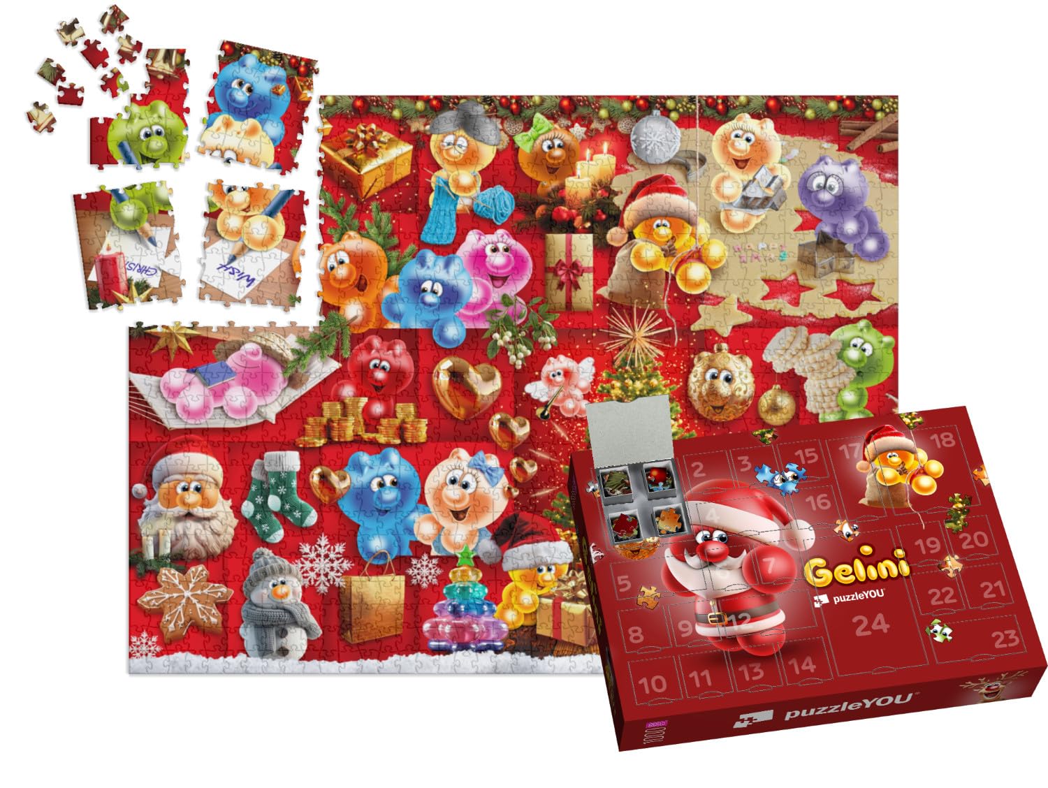 puzzleYOU: Puzzle-Adventskalender | „Gelini Weihnachtszauber“ – aus der Puzzle-Kollektion Weihnachten