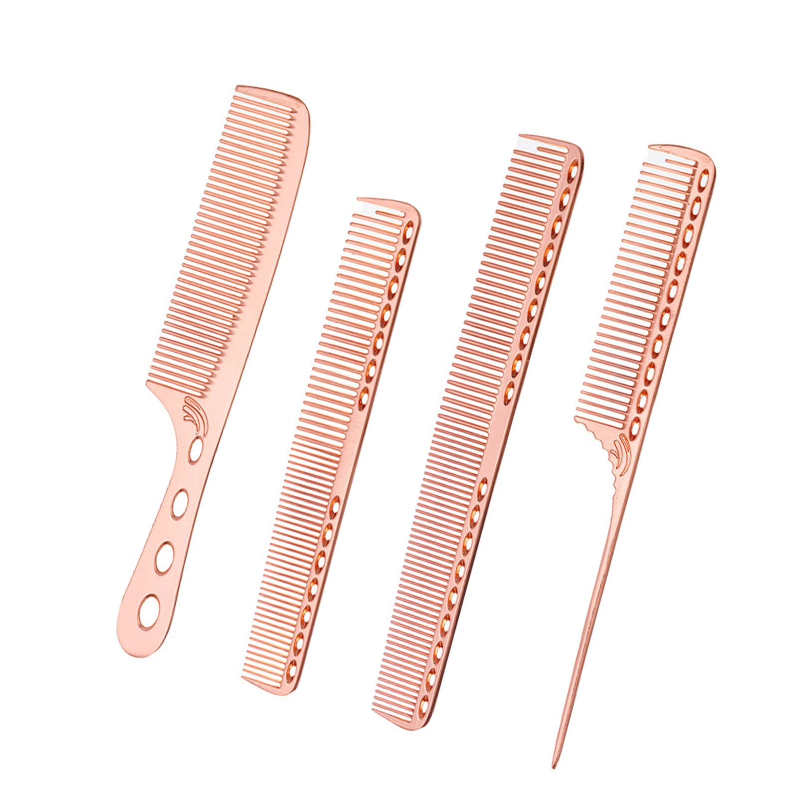 Amazon.co.jp: YIGZYCN 4種類の金属製ヘアスタイリングコームセット