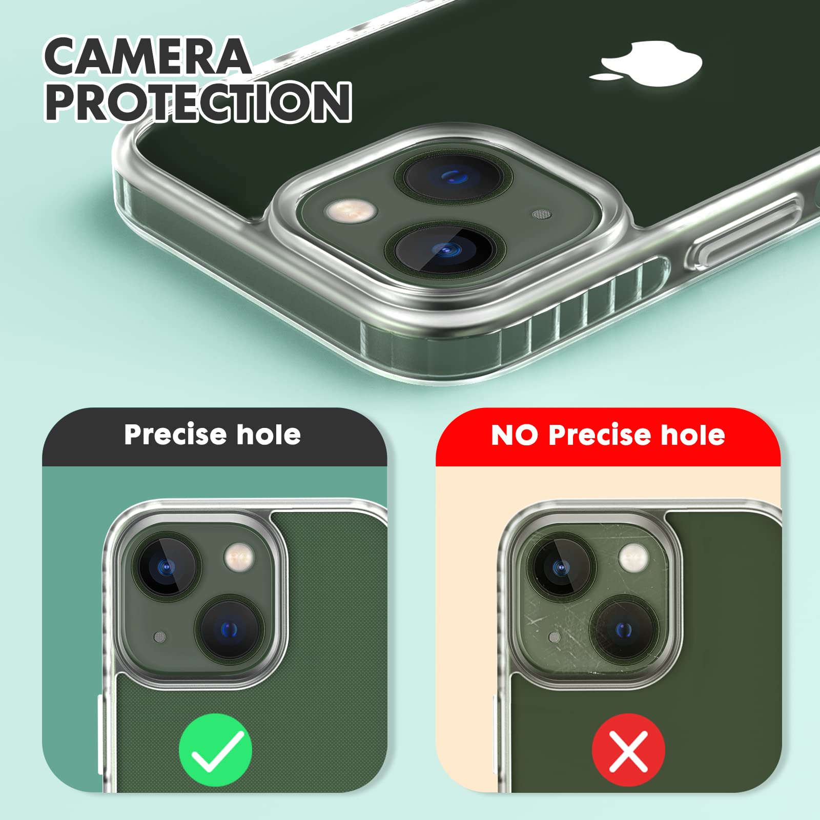 Custodia per telefono in silicone con cordino per iPhone 13