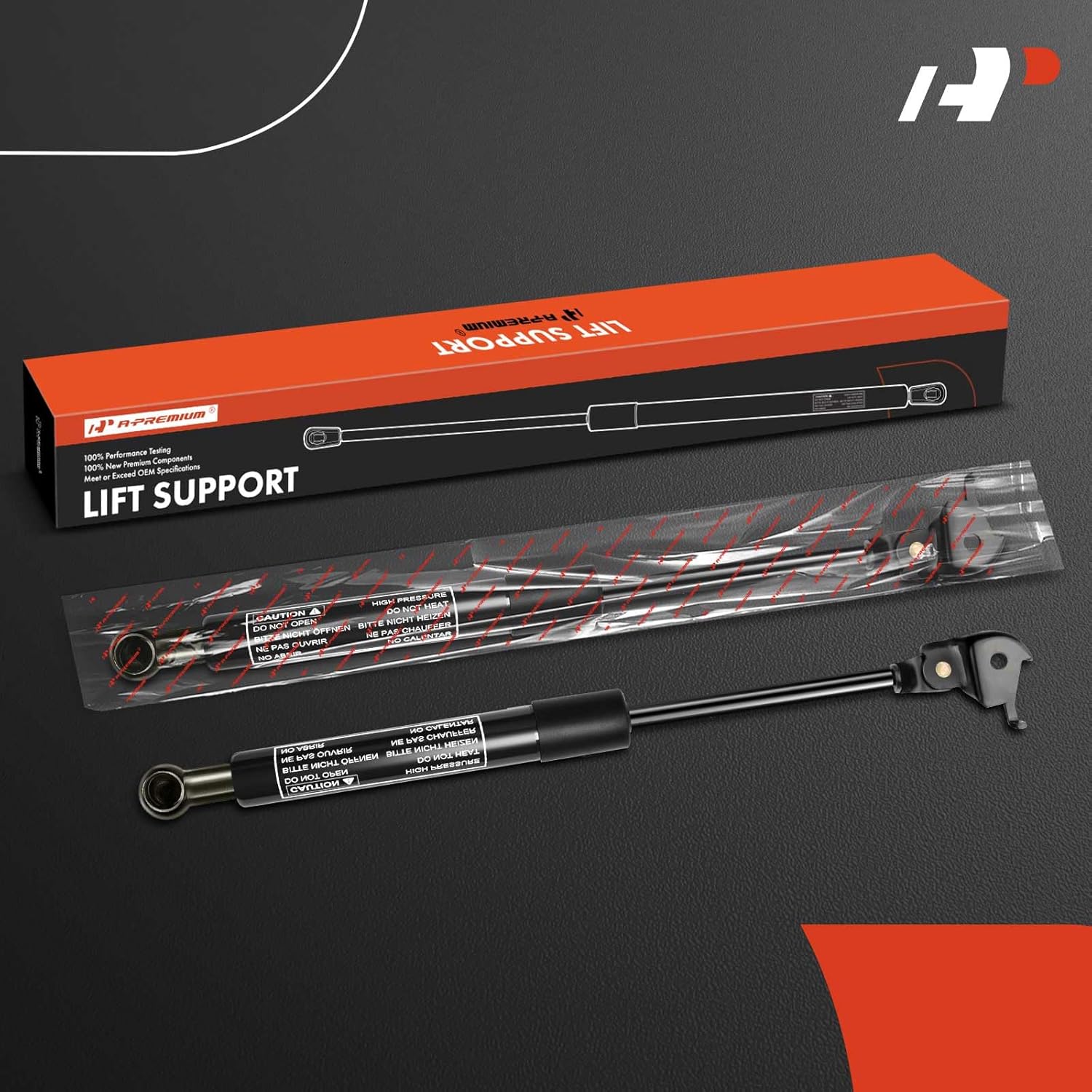 A-Premium Hood Lift Supports Shock Struts Replacement for Toyota Landcruiser Land Cruiser 80 LX450 1990-1997 2-PC Set