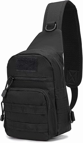 Miniatura 2 de Mochila táctica para el hombro, bolsa de mensajero EDC para el pecho, bolsa de mensajero MOLLE, bolsa de hombro, bolsas de utilidad laterales, CP,