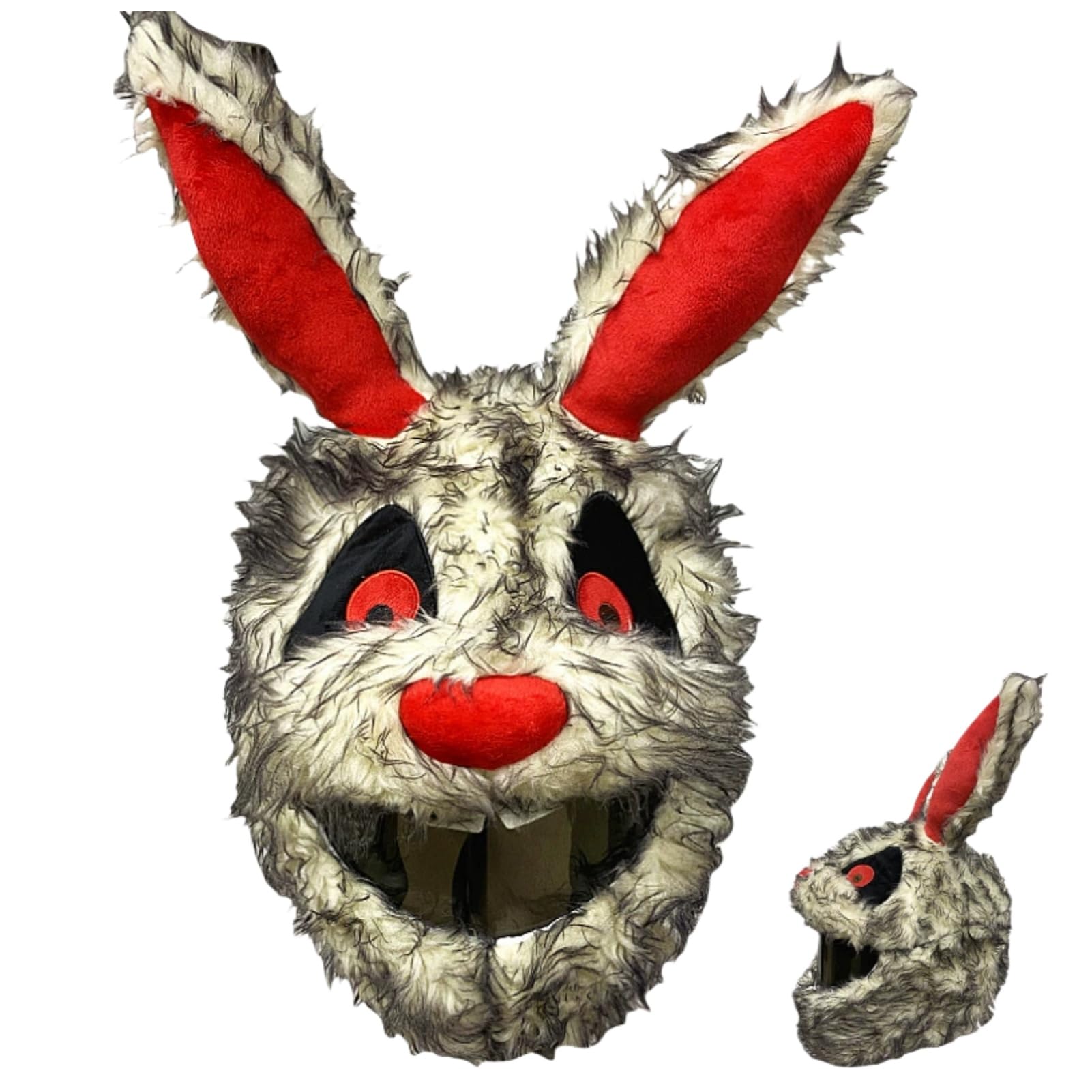 Housse de Casque Moto Halloween, Couvre-Casque de Moto Amusante en Peluche Citrouille/Lapin/Démon/Chat Noir, Accessoires pour Casques de Moto
