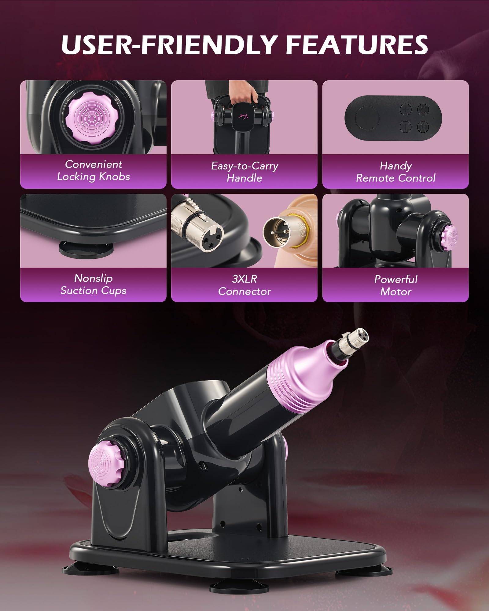 Amazon.com: Y-NOT Automatic Sex Machine, Thrusting Dildo Machine with  Suction Cup Extension Bar 4 Dildos for Women Men Couples, 180 Adjustable  Adult Sex Toy for Vaginal Anal Masturbation with 7 Attachments :