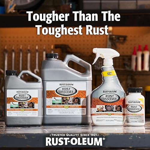 Vista 38 de Rust-Oleum Eliminador de óxido para remojar y bañar; removedor de corrosión resistente para herramientas metálicas, automóviles, bicicletas