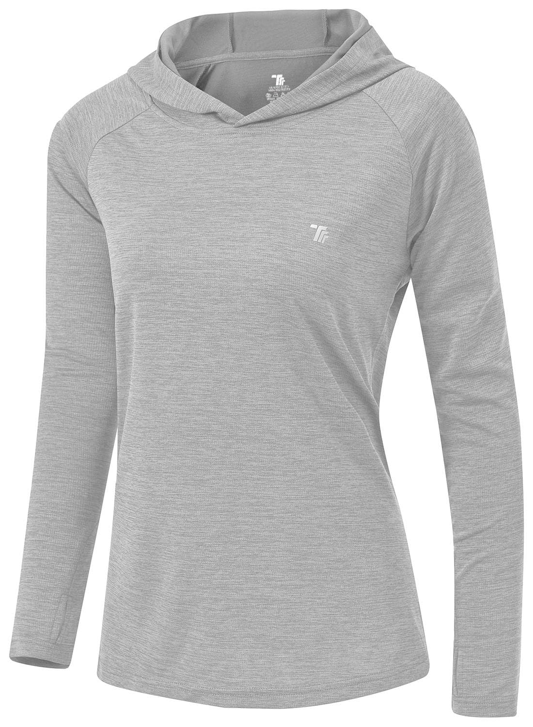 tbmpoy Womens UPF 50+ Sun Protection Hoodie Shirt Long Sleeve Fishing Hiking Outdoor UV Shirt Lightweight, 17-grey, Medium-picture-31