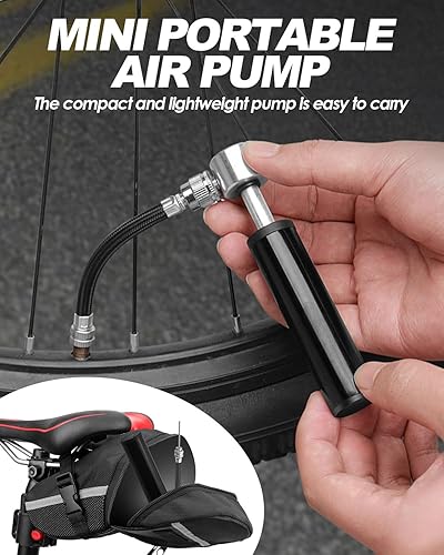 Miniatura 6 de Victoper Kit de herramientas para bicicleta, kit de reparación de bicicletas con mini bomba y 10 puntas magnéticas, equipo de ciclismo