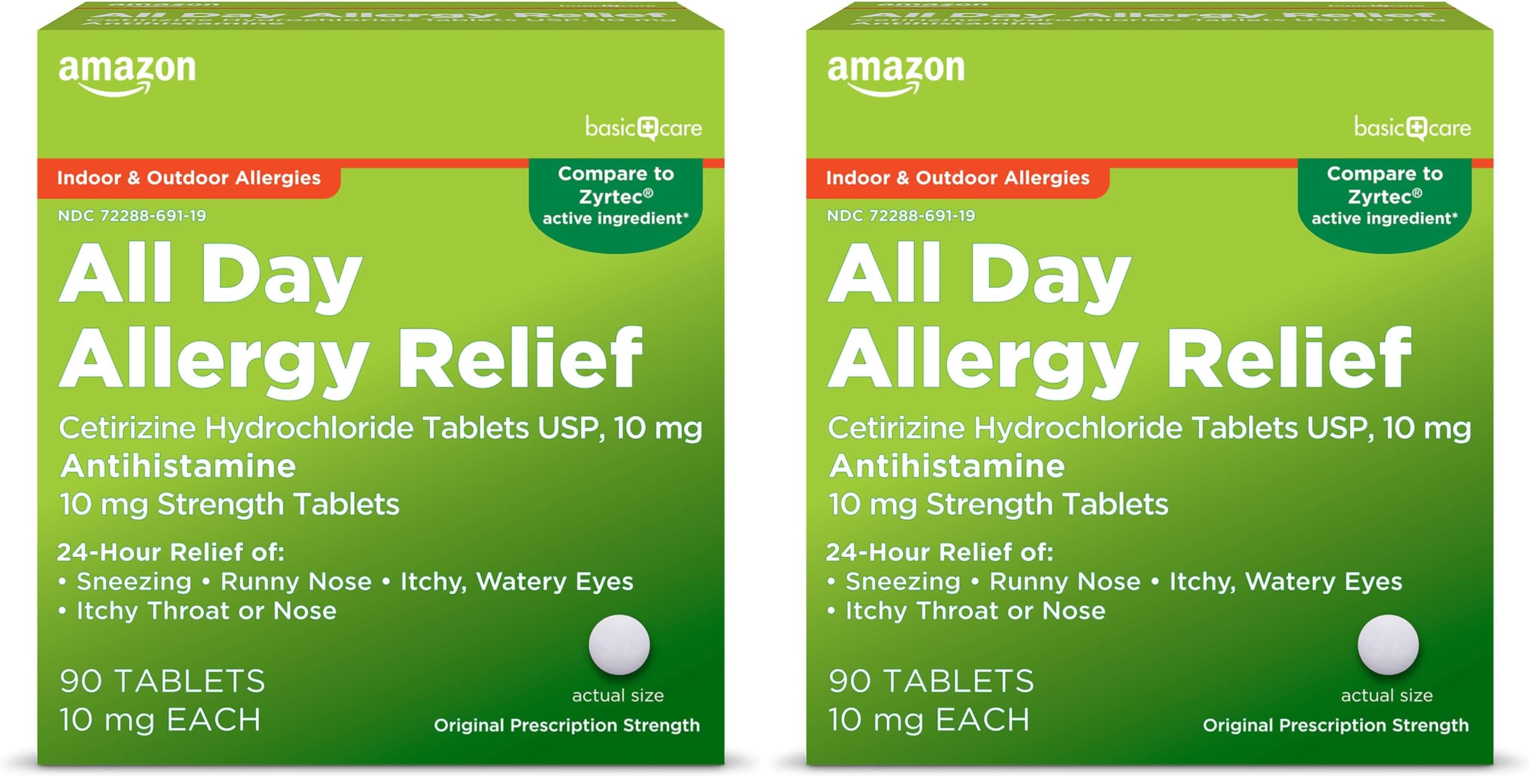 Amazon Basic Care All Day Allergy Cetirizine