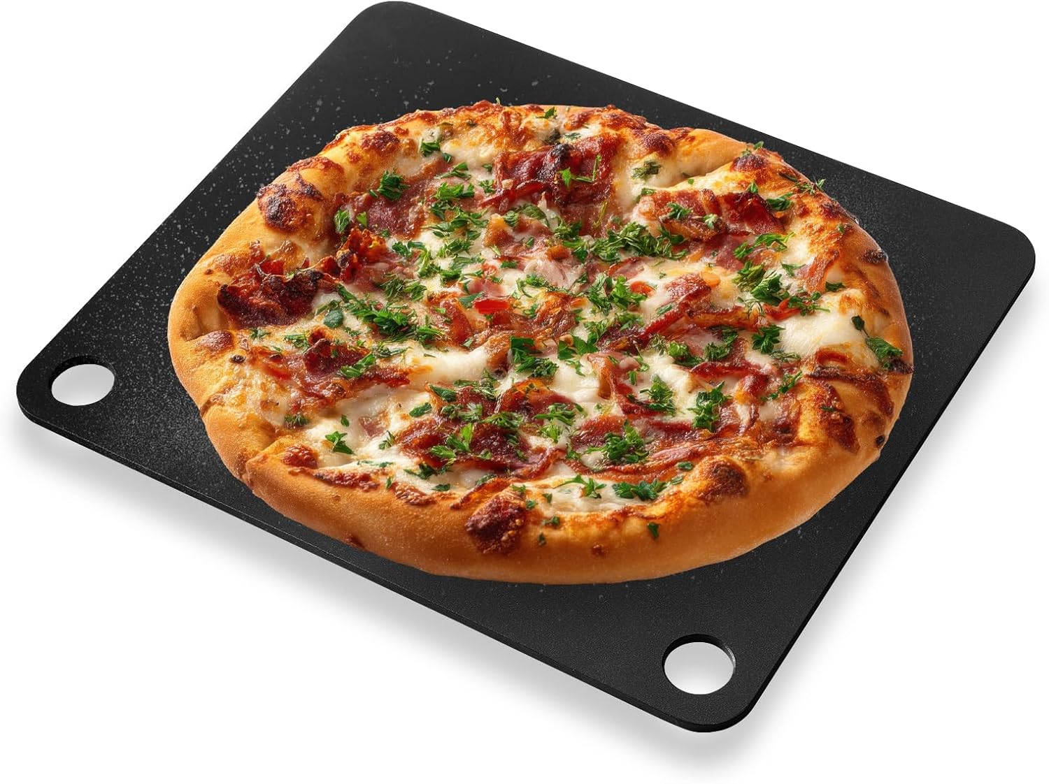 Baking Steel for Oven & Grill, Pizza Steel, 13x13” Pizza Baking Pan for Artisan Pizza, Multi-Purpose Baking Tool for Home Cooks & Pizza Lovers, Fast Heating(.25" Thick)