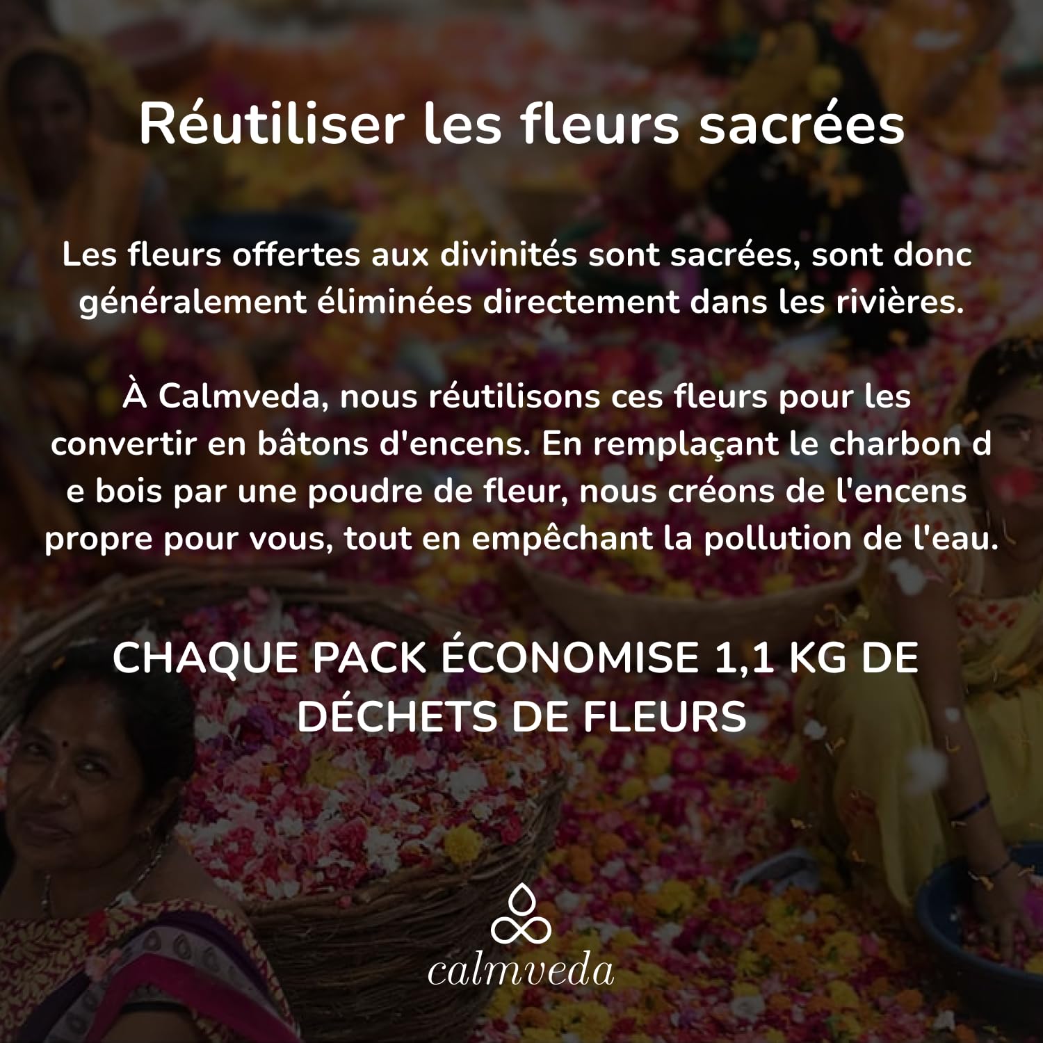 Bâtons d'encens Patchouli 1960, sans charbon, fleurs recyclées, non toxiques