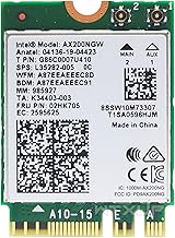 Intel Dual Band Wireless AX200NGW 2.4Gbps 802.11ax Wireless Intel AX200 WiFi Card Bluetooth 5.0 for Windows 10, 64-bit, Google Chrome OS, Linux (AX200NGW)