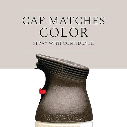 Miniatura 7 de Rust-Oleum 245218 Pintura en aerosol martillada universal para todas las superficies, 12 onzas, marrón (paquete de 2) Peltre antiguo,Negro