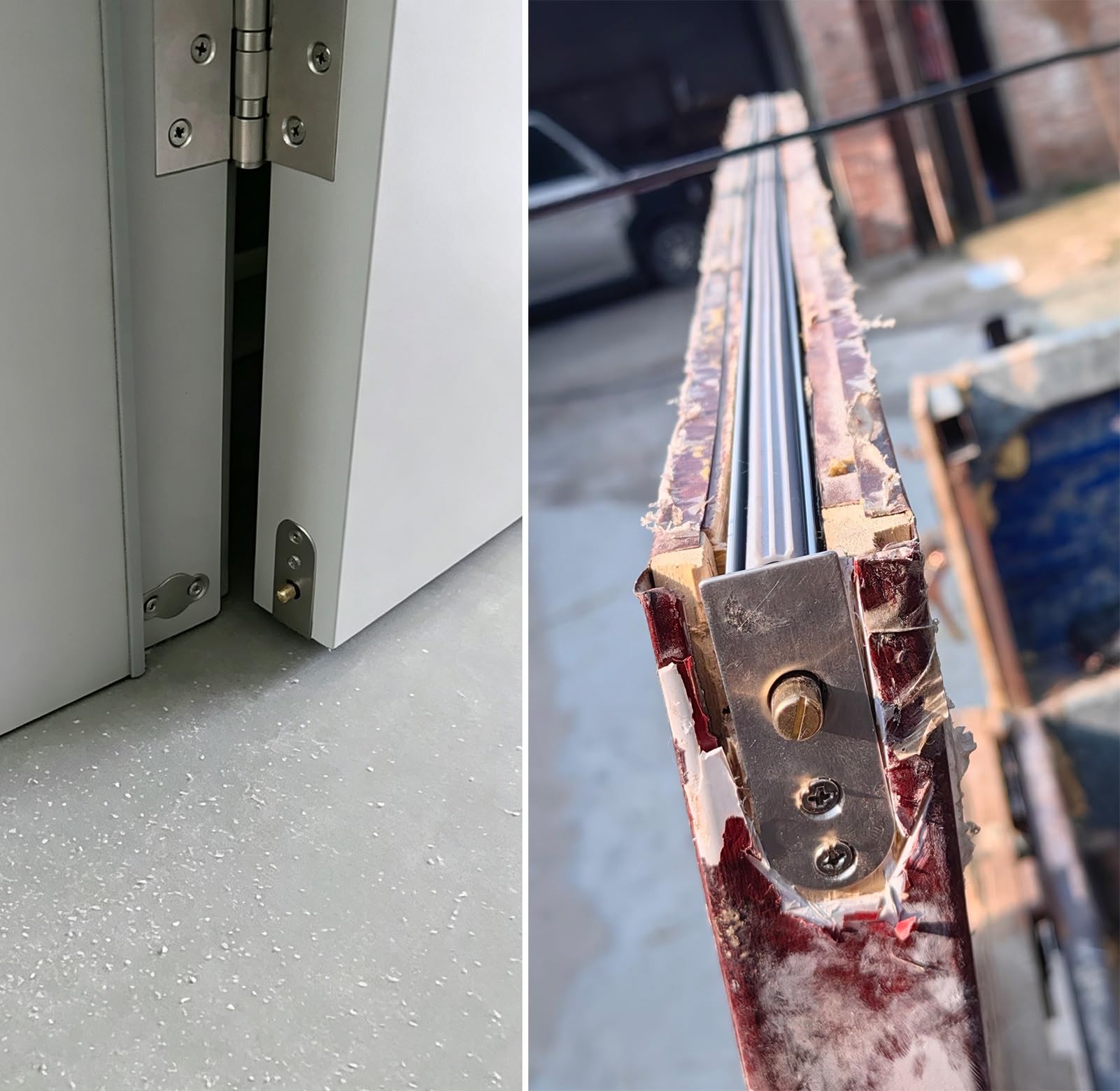 Paraspifferi Sottoporta Guarnizione Automatica a Scomparsa Insonorizzata per Porte | Strisce Oscuranti Personalizzabili a Forma U La Parte Inferiore Della Porta, Paraspifferi per Porte(119cm(46 7/8"))