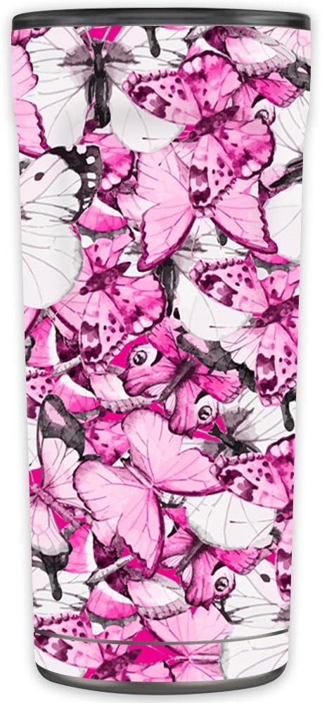 MightySkins Skin Compatible with OtterBox Elevation Tumbler 20 oz - Butterflies | Protective, Durable, and Unique Vinyl Decal wrap Cover | Easy to Apply, Remove, and Change Styles | Made in The USA
