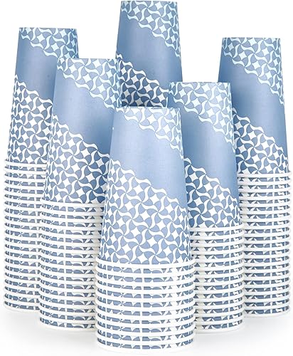 MUCHII Paquete de 210 vasos de papel desechables de 16 onzas, tazas de café de papel de 16 onzas para bebidas calientesfrías, vasos de papel de 16