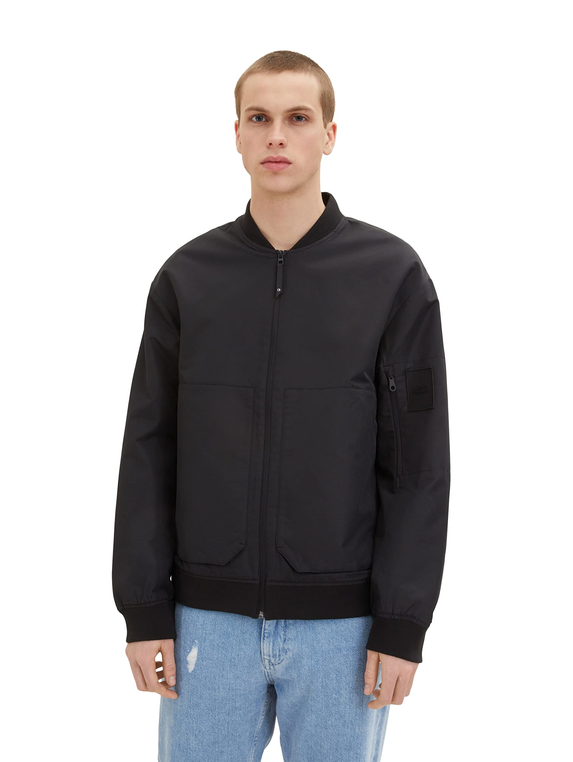 TOM TAILOR Denim Herren Jacke 1034850, 29999 - Black, M