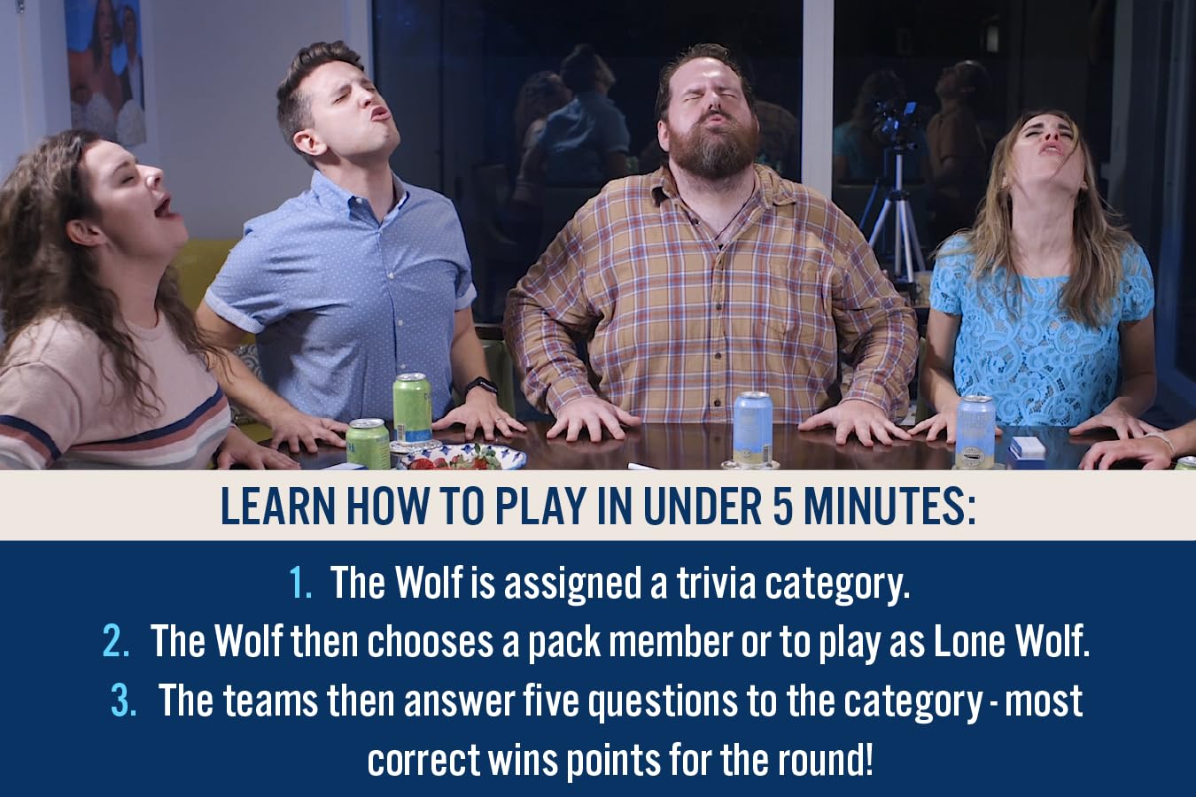 Gray Matters Games The Game of Wolf a Trivia Game for Friends, Families and Teens