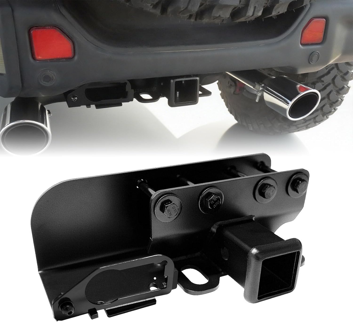 MusixiA Trailer Hitch Receiver for 2018–2025 Jeep Wrangler JL/JK