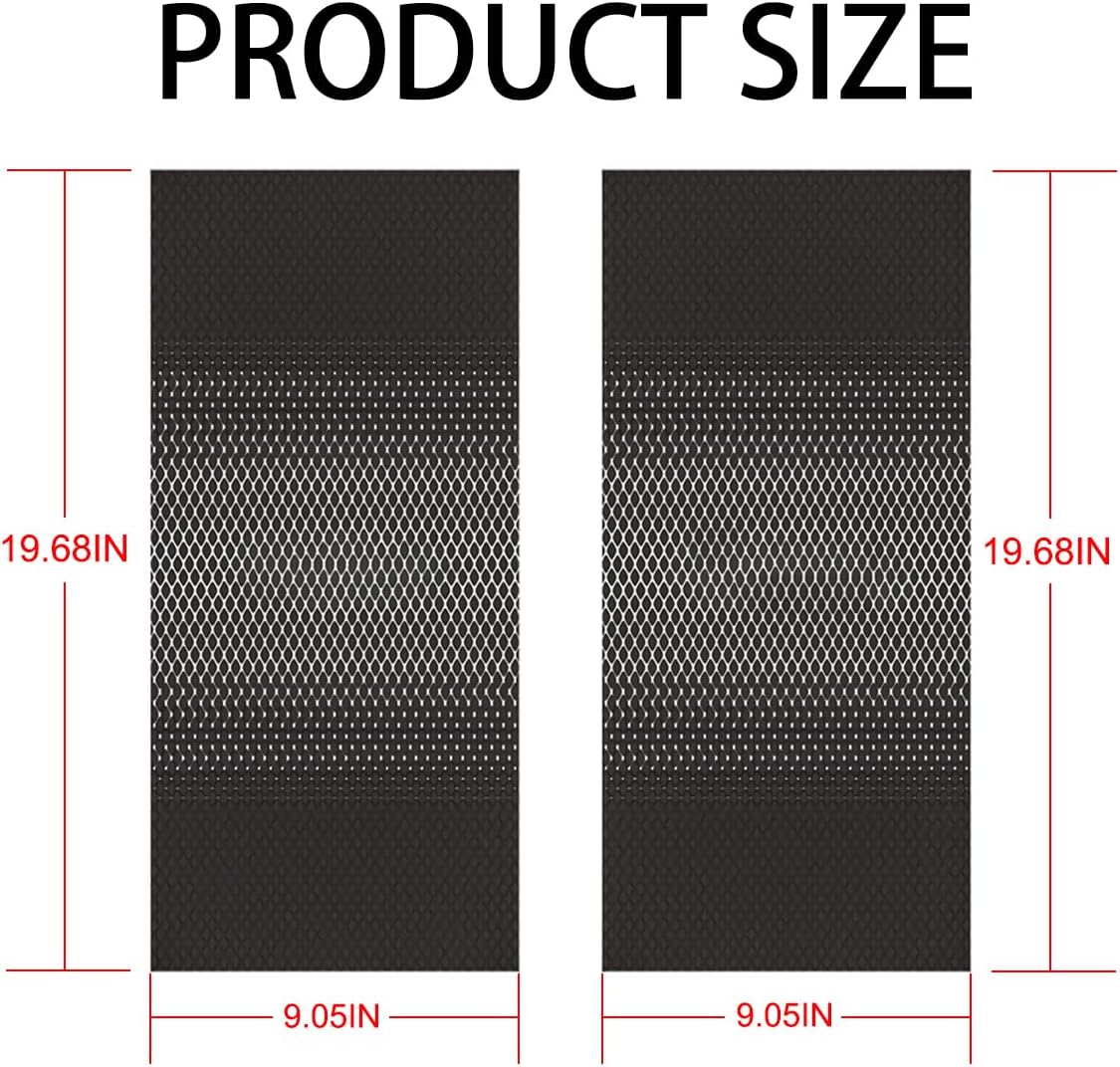 HZEL Carbon Fiber Car Window Pillar Stickers, 2PCS Waterproof Vehicle Door B Pillar Post Scratch Cover Trim Decals, Auto Exterior Protection Film Accessories, Universal Fit (Black)