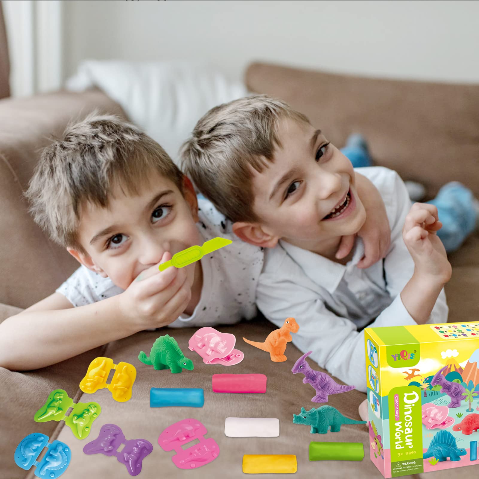 Kit Pâte à Modeler 18 Pièces – Moules, Outils Et Argile – Cadeau Créatif Pour Enfants De 3 à 5 Ans