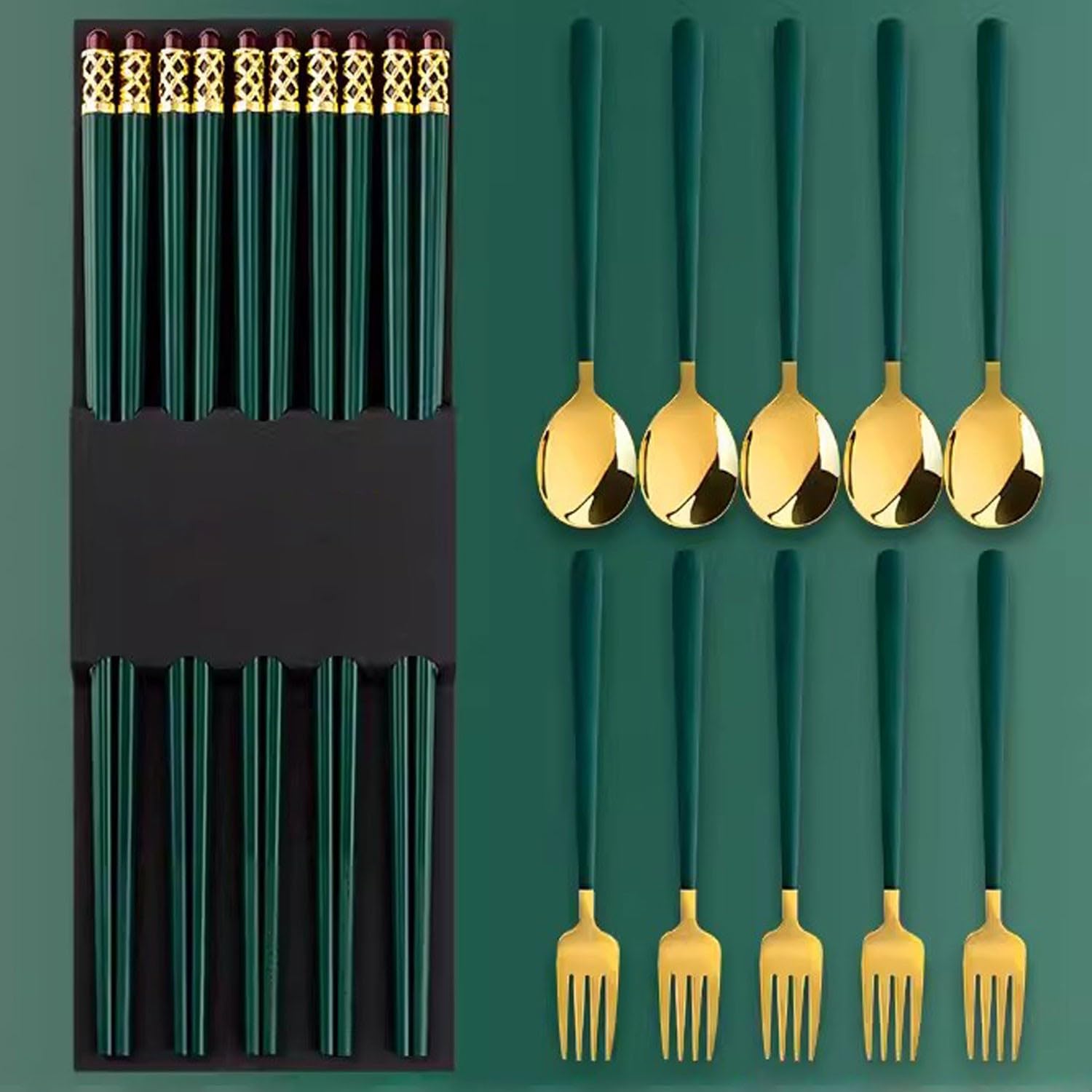 Bacchette da Dito Bacchette riutilizzabili Bacchette in Lega Set di Bacchette Antiscivolo per Uso Domestico Bacchette in Fibra di Vetro polimerica(D 10 Coppie)