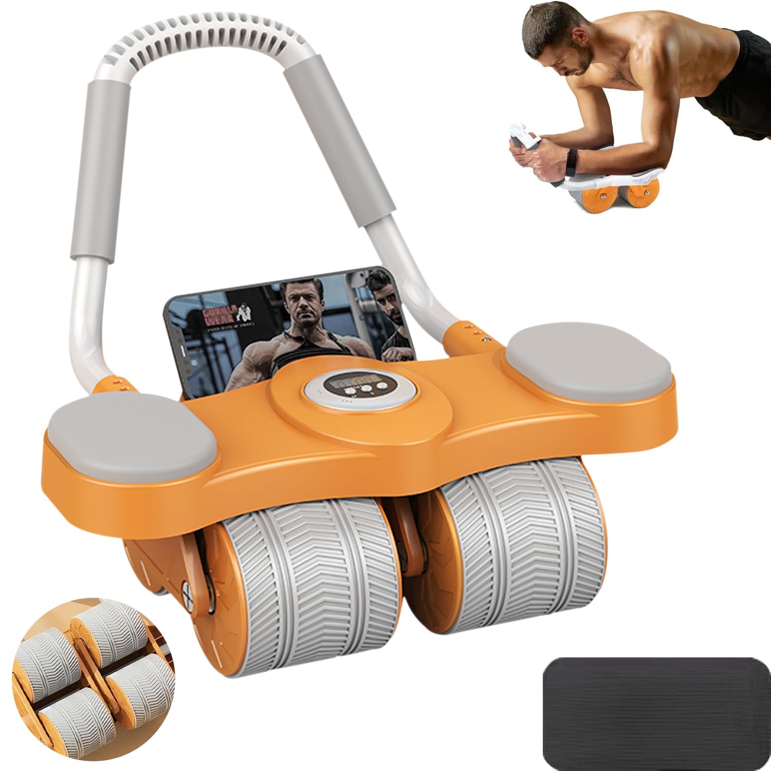 Roue Abdominale Avec Poignées Ergonomiques Pour Un Entraînement Efficace Du Haut Du Corps