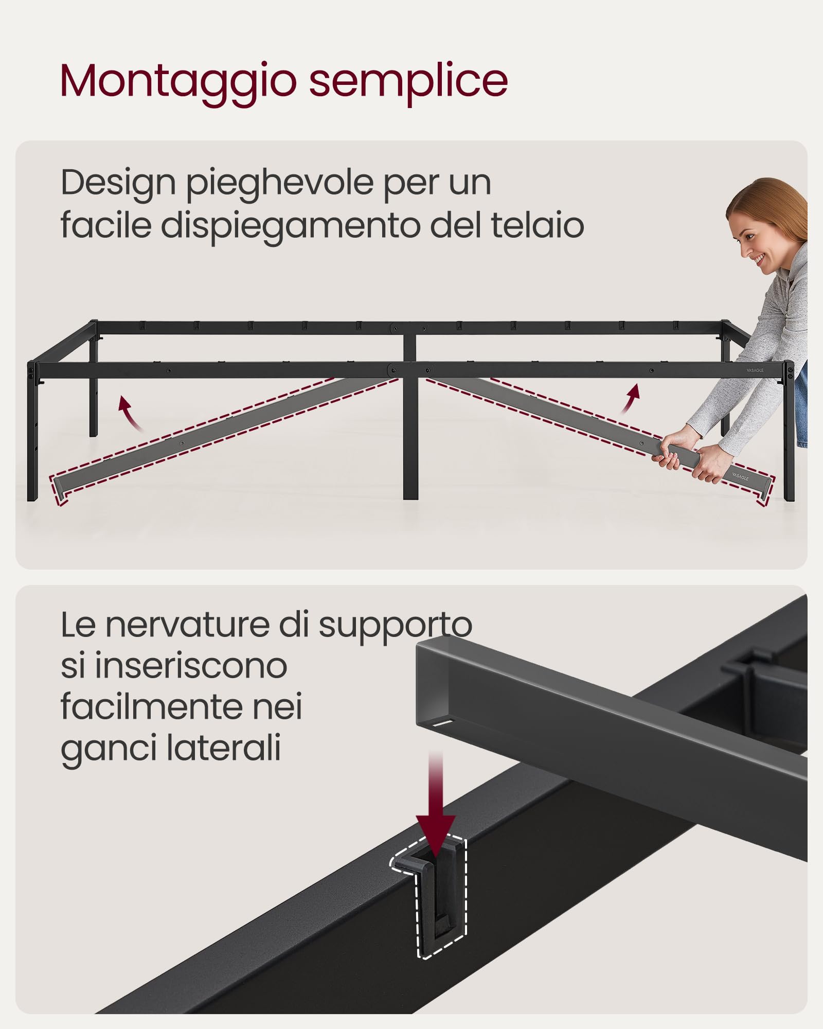 Struttura Letto 90x190 Cm Con Testiera In Tessuto Blu | Base Con Doghe In Legno E Gambe Robusti