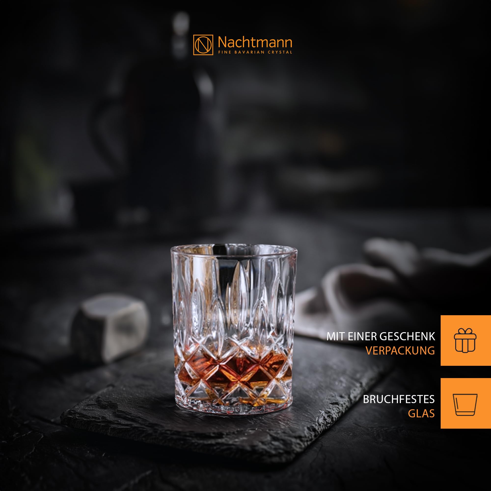 Spiegelau & Nachtmann Noblesse 0091899-0 - Set da degustazione da 3 Pezzi, con Decanter e 2 Bicchieri da Whisky