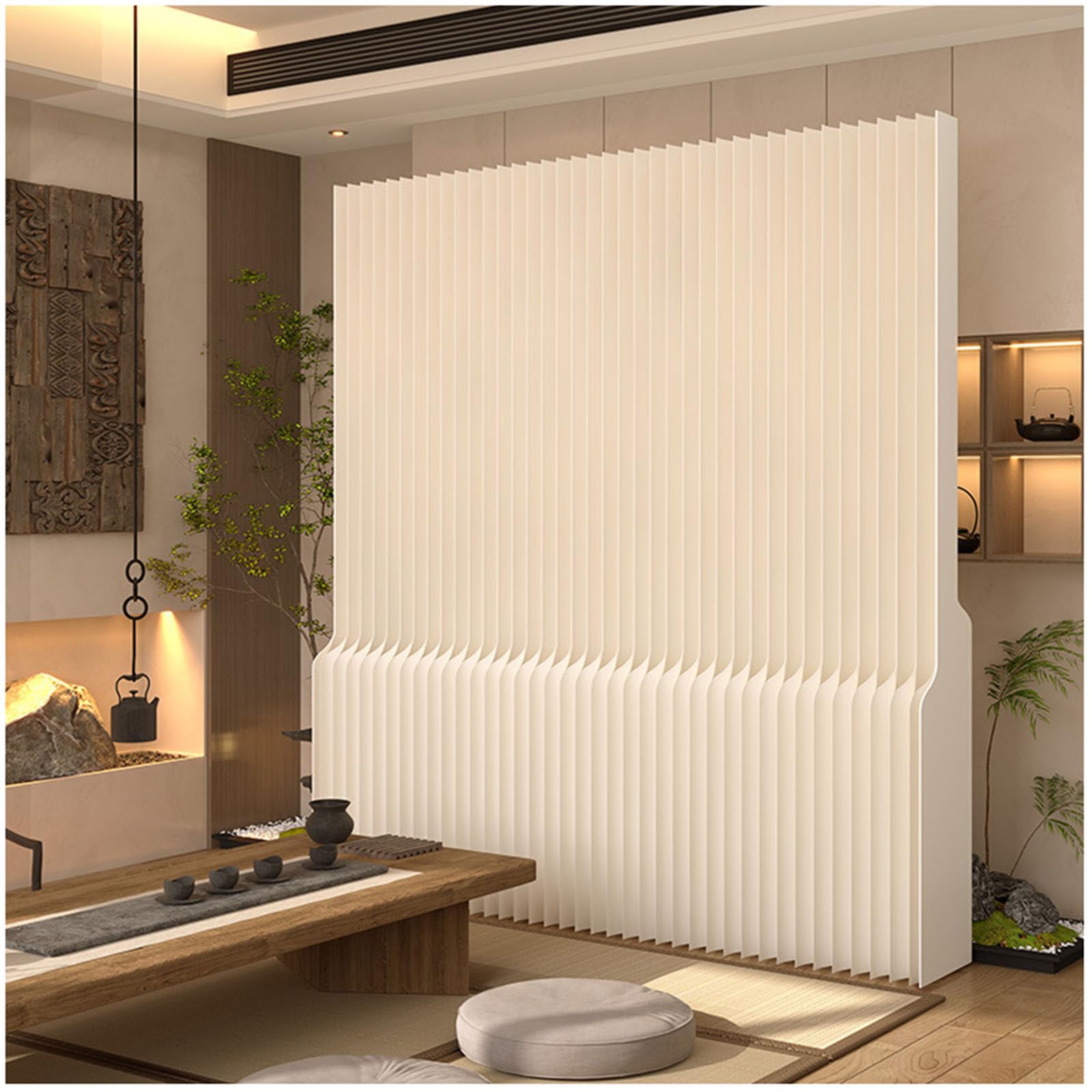 Cloisons murales en papier blanc pour cacher le vis-à-vis
