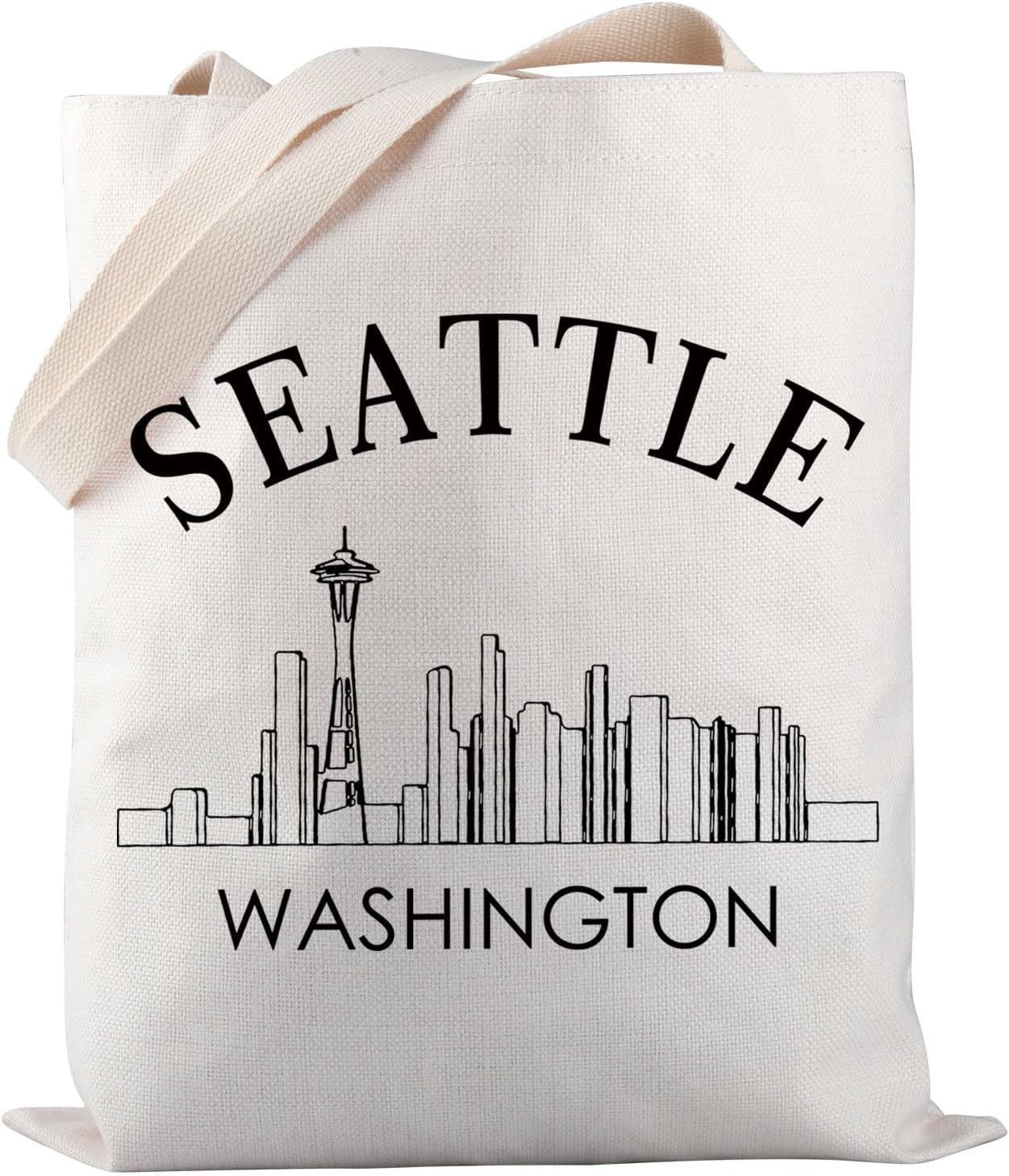 PWHAOO Seattle Washington Travel Merchandise Seattle Washington Tote Bag Seattle Trip Gift Seattle Lover Gift