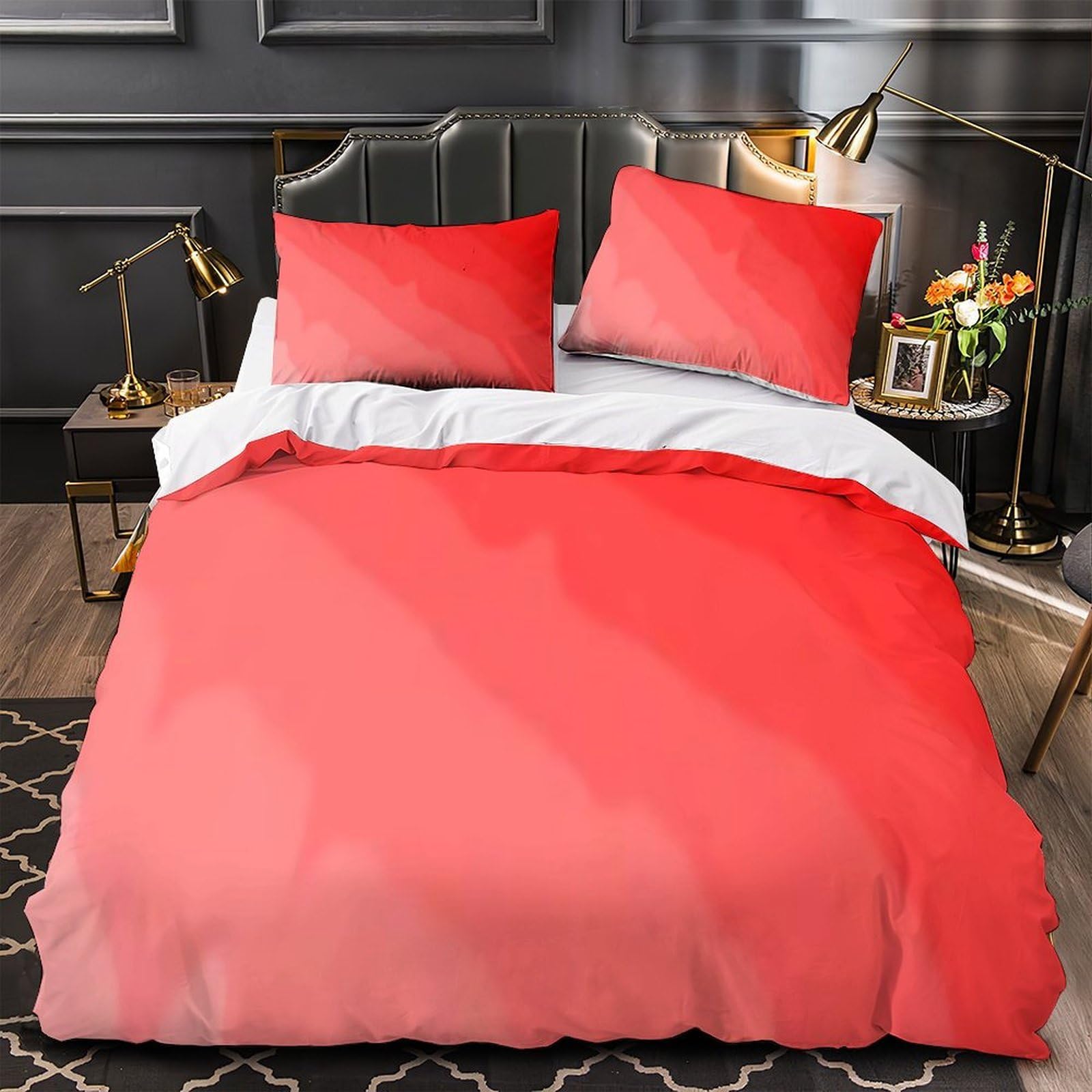 Housse de couette 3D couple amoureux pour une chambre moderne