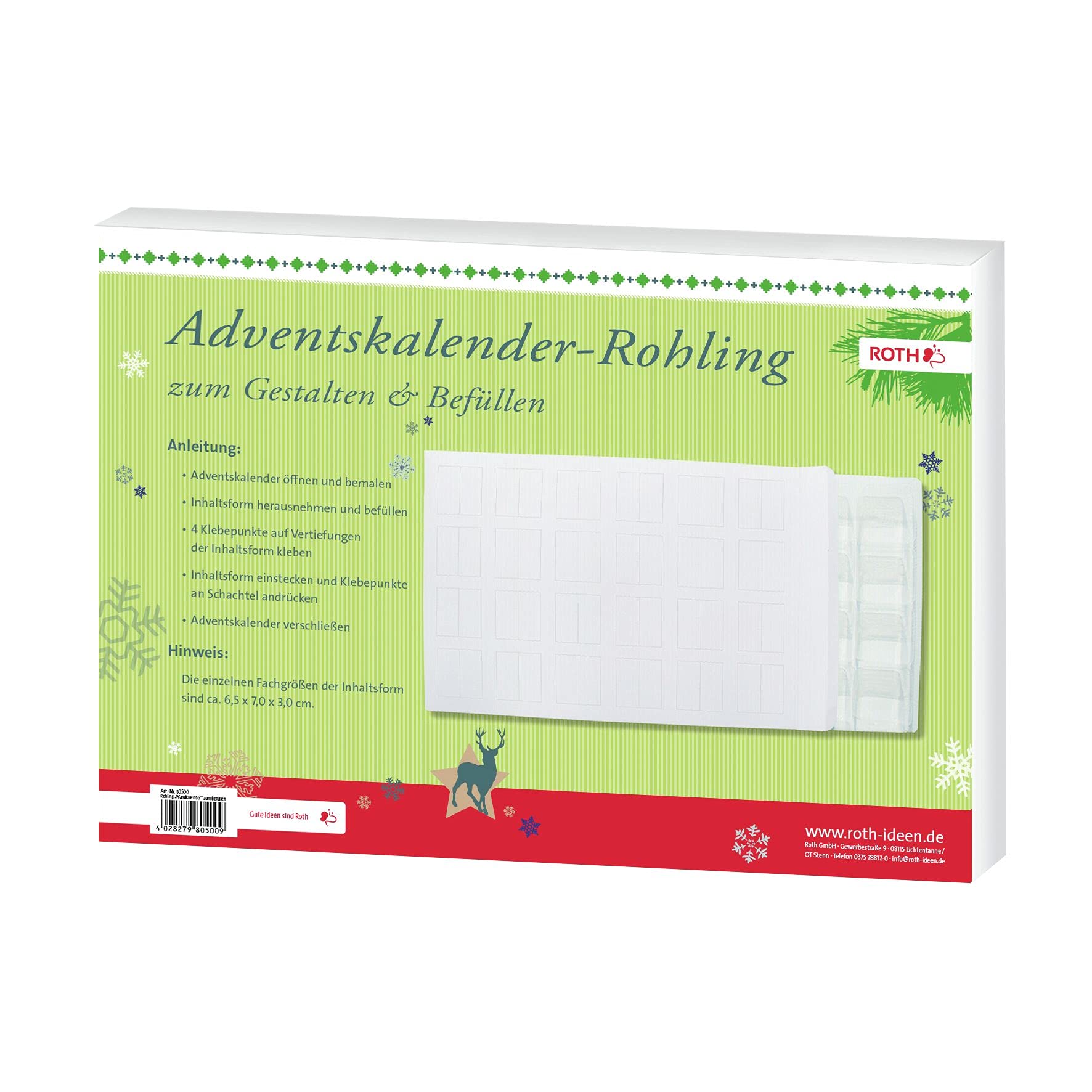 Roth Adventskalender Roth Rohling "24 Adventsboxen" Mit 24 Boxen