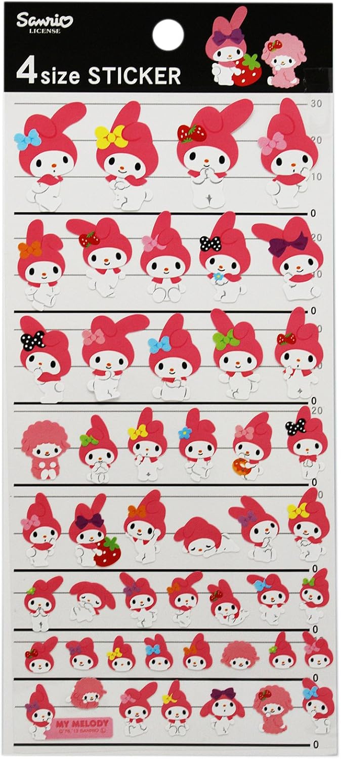 Bee SND Puppycat Sticker Sheets - 4 Sheet Set With Sparkle Finish For Kids & Collectors