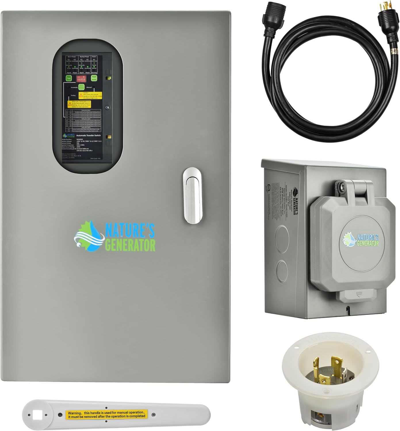 Nature's Generator GFCI 15A Outlet Box UL Approved