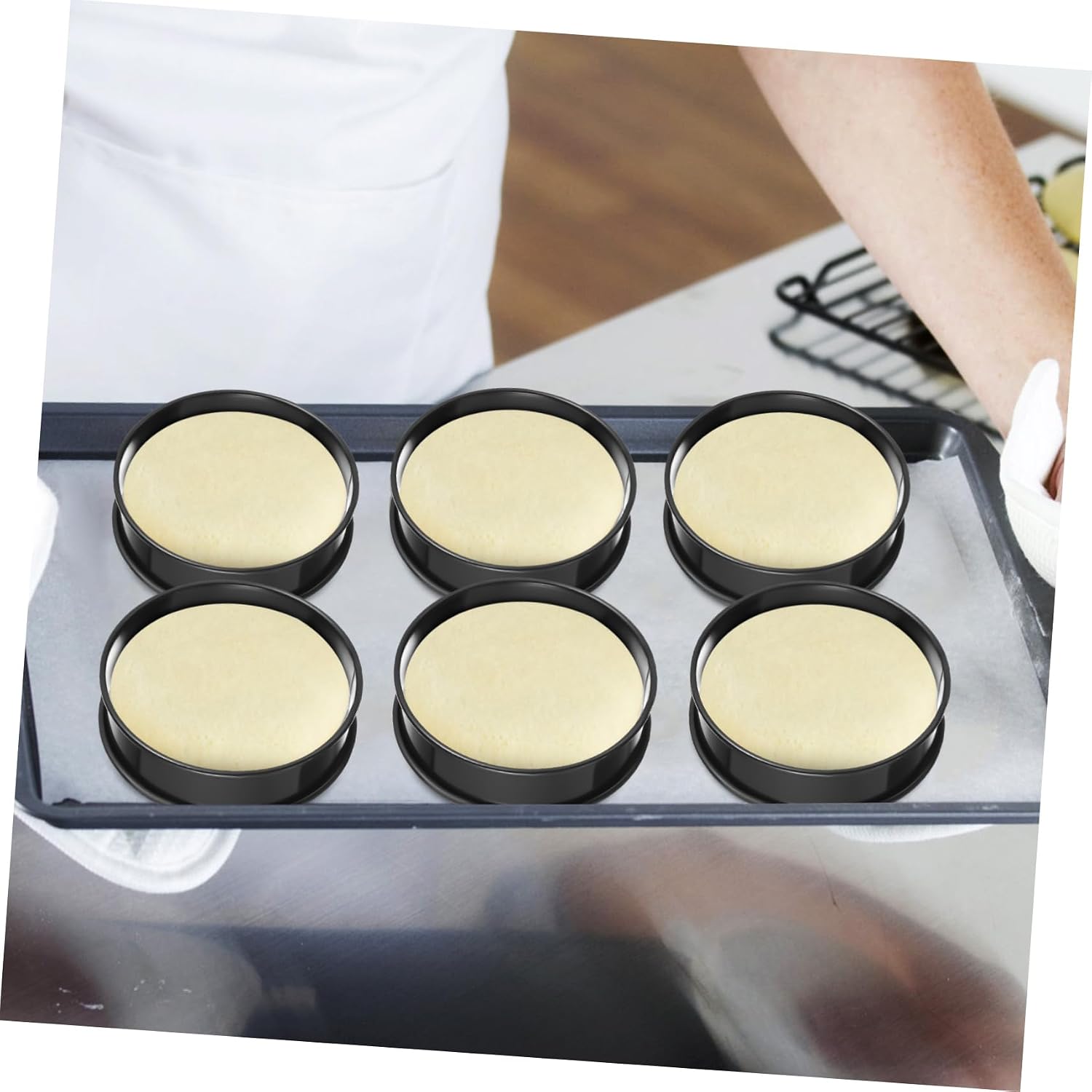 Alipis Essential Baking Tools 10 Pcs Cookie Cutters Cake Molds Egg Rings Pastry Rings Stainless Steel for Cooking Mousse Circle
