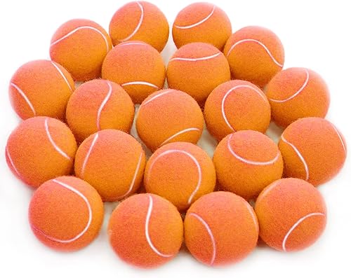 URBEST Pelota de tenis avanzada, paquete de 20 unidades, pelotas de tenis de entrenamiento para jugadores novatos, pelotas de juego para perros y