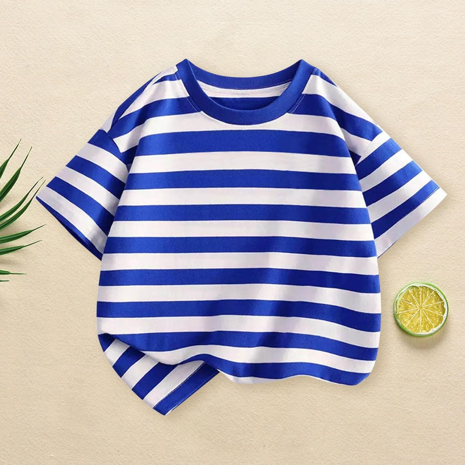 Toddler Baby Infant Cotton Soft T Shirt Striped Loose Short Oversized Tees Tops Newborn Summer Casual Funny Comfy Shirt - Image 2