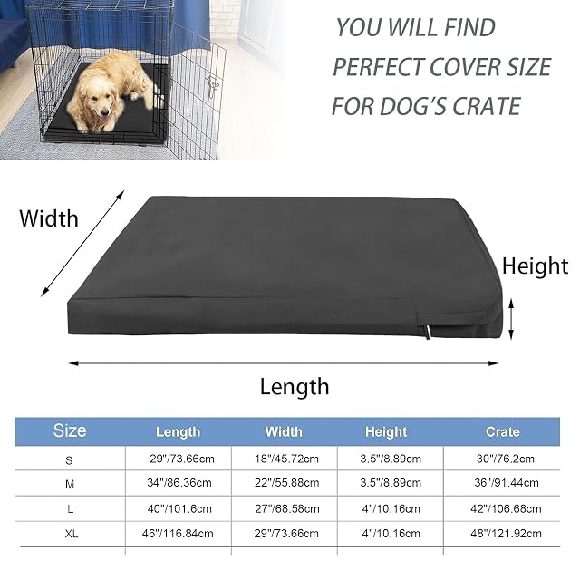 Foto 3 de 8 de Nogsay Fundas para Camas de Perros, Funda de Repuesto para Cama de Perro, Impermeable, Lavable