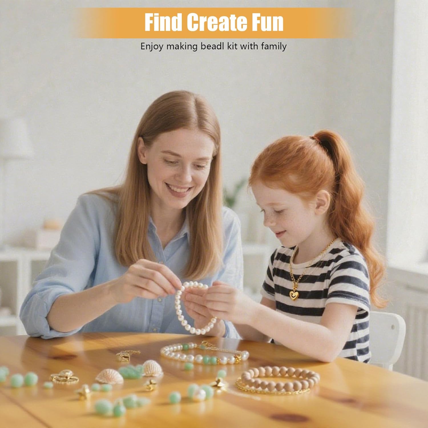 Lisaruq Jewelry Making kit, 20+Varieties, 300+Natural Stone Beads, 1700+Beads 、Accessories and Storage Box, can DIY 50+Bracelets, Necklaces, Earrings，Rings, etc. Suitable for Adults - Image 5