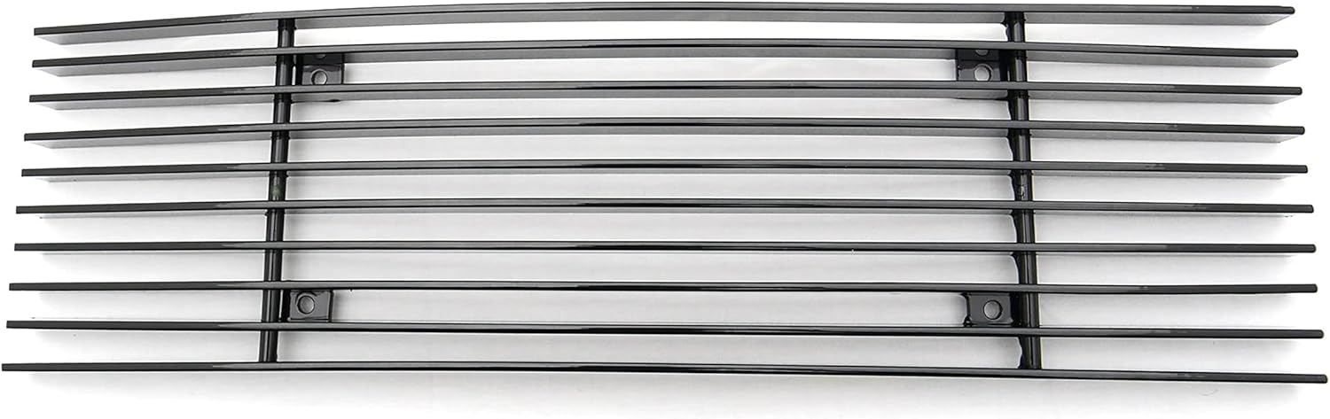 T-Rex 25569B Horizontal Aluminum Black Finish Billet Bumper Grille Bolt-on for Ford F150