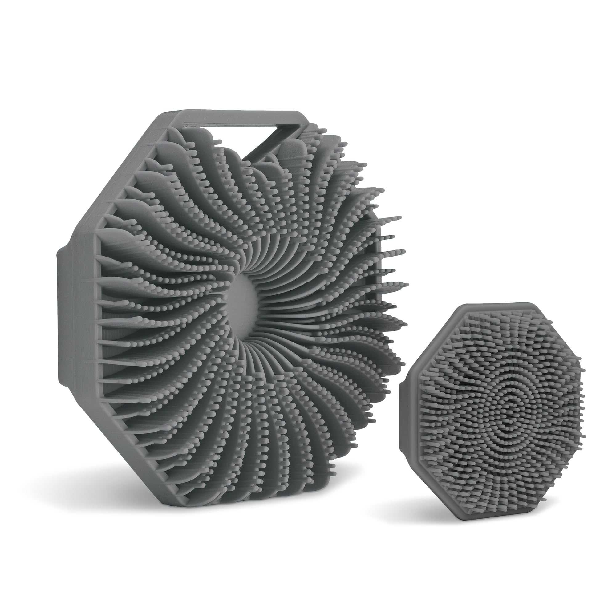 Sud ScrubBody Scrubber + Face Scrubber Set (Charcoal)