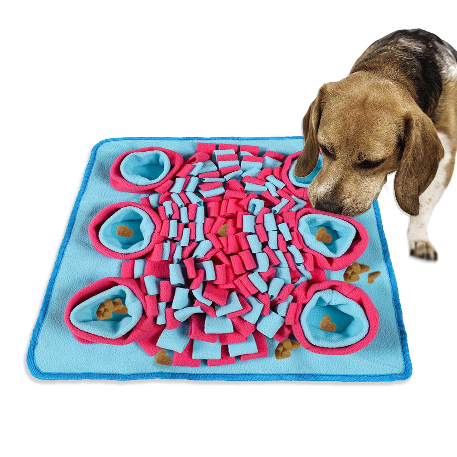 Paoleju Snuffle mat for Dogs| Dog Sniffing mat | Pet Feeding Mats Puppy Sniffing Pad | Snuffle mat for Cats | Encourages Natural Foraging Skills,Training and Stress Release| Cat Snuffle mat
