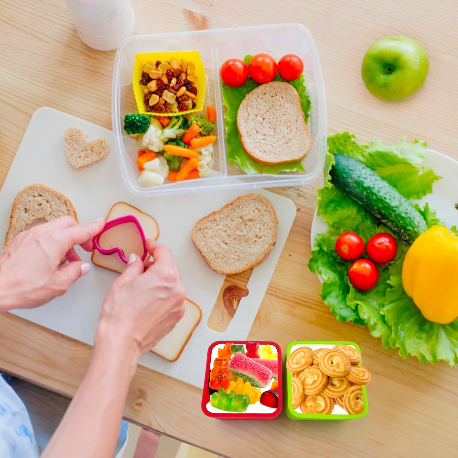 Silicone Lunch Box Dividers Bento Box
