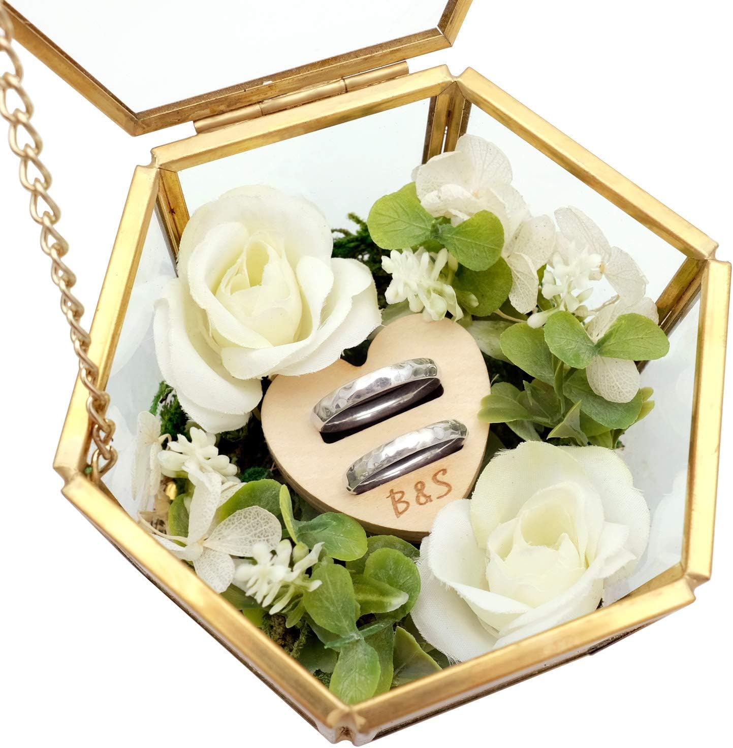 glass ring box wedding