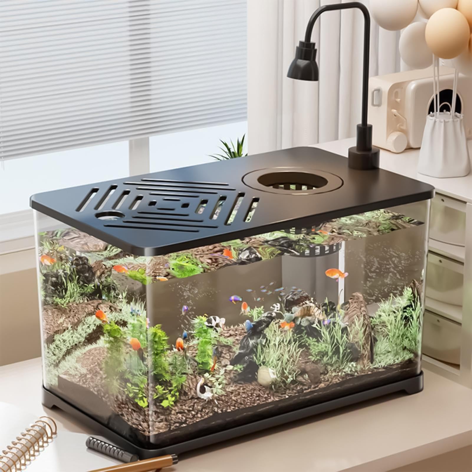 Akwarium Zestaw Startowy Akwarium 5L Dla Złotych Rybek