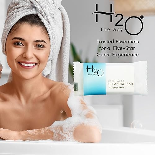 Miniatura 7 de H2O Therapy Jabón en barra, comodidades de hotel tamaño viaje, 1 oz (caja de 500)