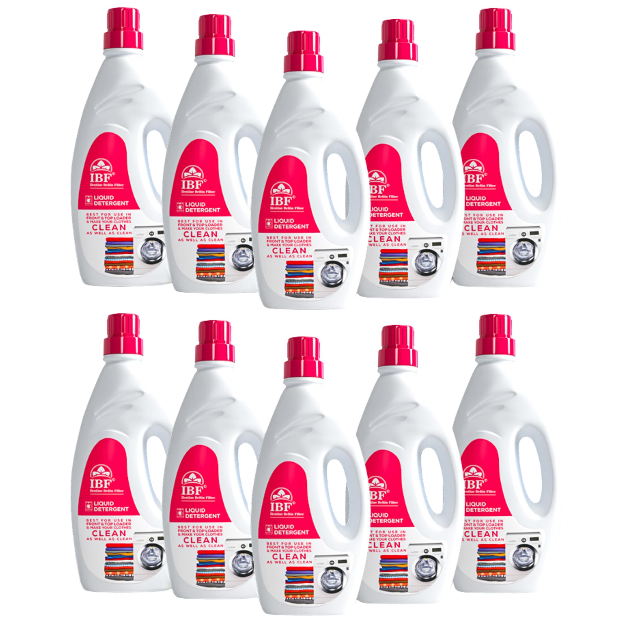 IBF Ilentine Beltin Filtec Advance Matic Premium And Organic Liquid Detergent,Top Load & Front Load Detergent For Washing Machine Balanced Ph, Non Toxic Multi-Fragrance (PO-10) Pink